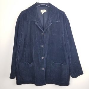 J. Crew Vintage 90's Black Corduroy Jacket